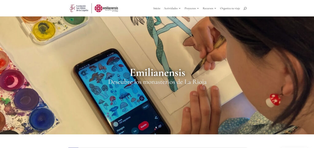 diseño web para emilianensis, programa de educación patrimonial