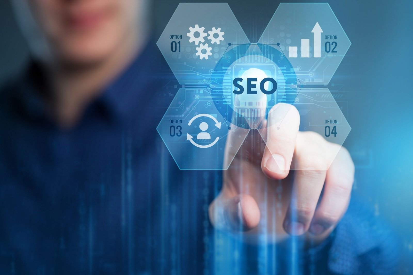 Peligros del SEO barato representados con un emprendedor viendo cómo cae el posicionamiento de su web.